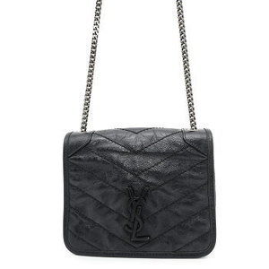 Saint Laurent Paris Niki Leather Chain Shoulder Bag Black